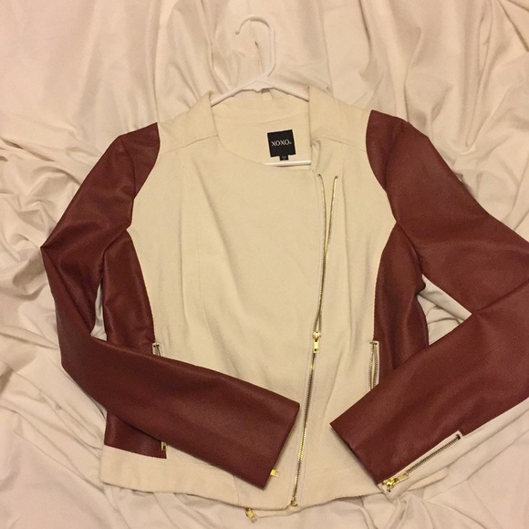 XOXO Jackets & Blazers - Xoxo vegan and fabric moto jacket XL